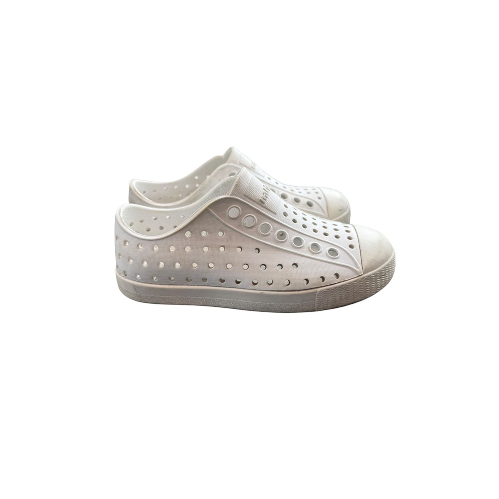 Native Jefferson Shoes Kids Size C9 White